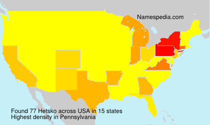 Surname Hetsko in USA Surname Hetsko in USA