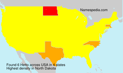 Surname Hetto in USA Surname Hetto in USA