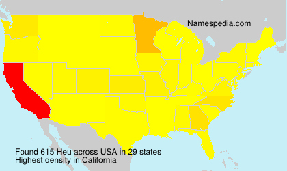 Surname Heu in USA Surname Heu in USA