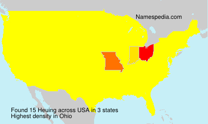Surname Heuing in USA Surname Heuing in USA