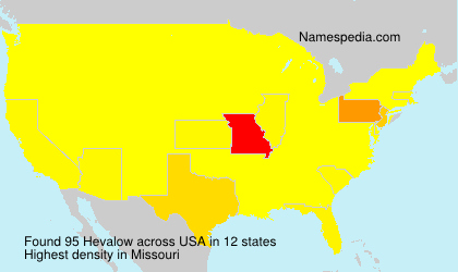 Surname Hevalow in USA Surname Hevalow in USA