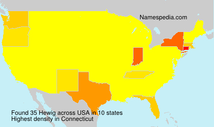 Surname Hewig in USA Surname Hewig in USA