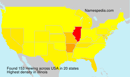 Surname Hewing in USA Surname Hewing in USA