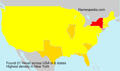 Surname Hexel in USA Surname Hexel in USA