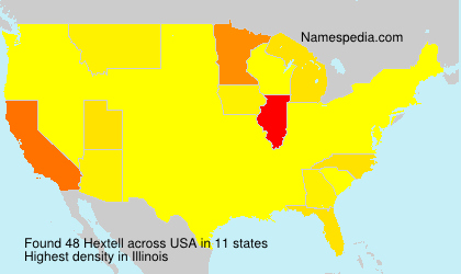 Surname Hextell in USA Surname Hextell in USA