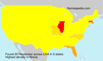 Surname Heydecker in USA Surname Heydecker in USA