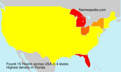 Surname Heyink in USA Surname Heyink in USA