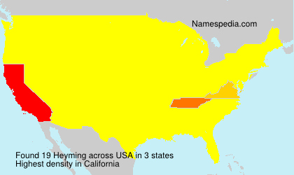 Surname Heyming in USA Surname Heyming in USA