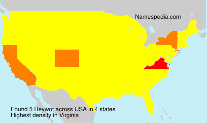 Surname Heywot in USA Surname Heywot in USA
