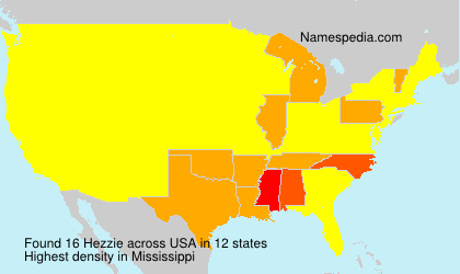 Surname Hezzie in USA Surname Hezzie in USA