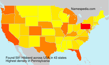 Surname Hibberd in USA Surname Hibberd in USA
