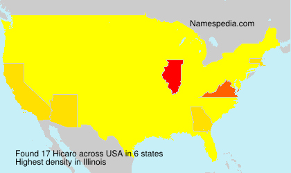 Surname Hicaro in USA Surname Hicaro in USA