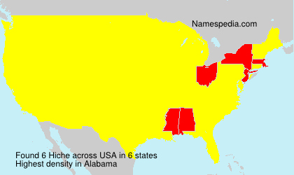 Surname Hiche in USA Surname Hiche in USA