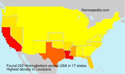 Surname Hickingbottom in USA Surname Hickingbottom in USA