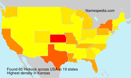 Surname Hickock in USA Surname Hickock in USA