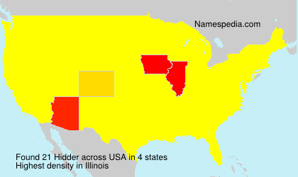 Surname Hidder in USA Surname Hidder in USA