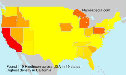 Surname Hiddleson in USA Surname Hiddleson in USA