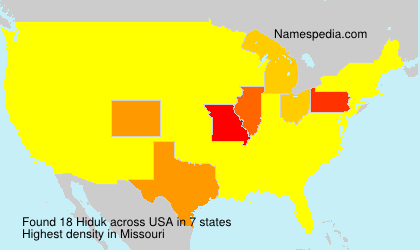 Surname Hiduk in USA Surname Hiduk in USA