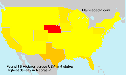Surname Hiebner in USA Surname Hiebner in USA