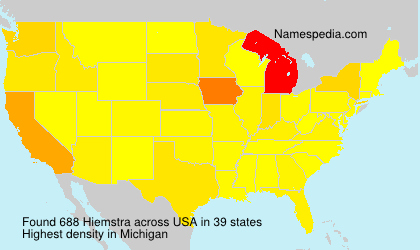 Surname Hiemstra in USA Surname Hiemstra in USA