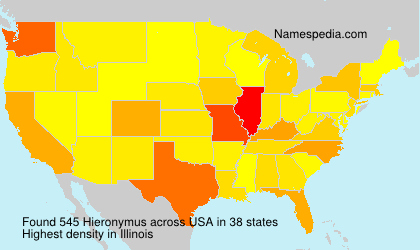 Surname Hieronymus in USA Surname Hieronymus in USA