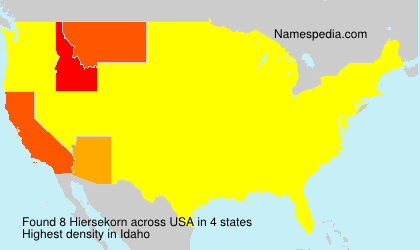 Surname Hiersekorn in USA Surname Hiersekorn in USA