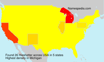 Surname Hieshetter in USA Surname Hieshetter in USA