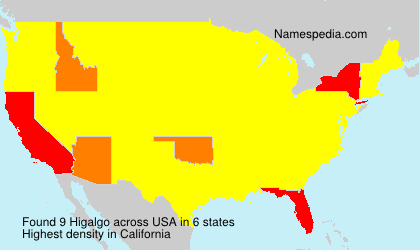 Surname Higalgo in USA Surname Higalgo in USA