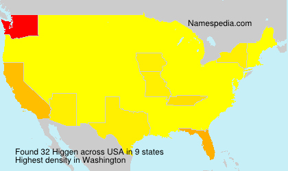 Surname Higgen in USA Surname Higgen in USA