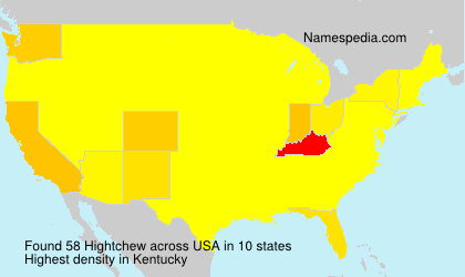 Surname Hightchew in USA Surname Hightchew in USA