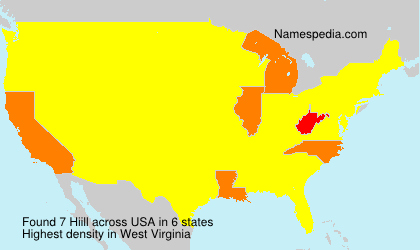 Surname Hiill in USA Surname Hiill in USA