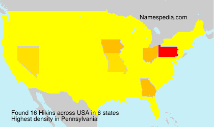 Surname Hikins in USA Surname Hikins in USA