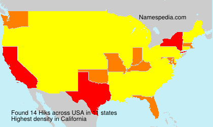 Surname Hiks in USA Surname Hiks in USA