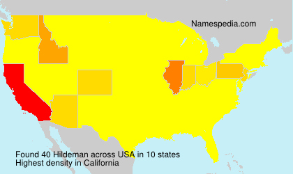 Surname Hildeman in USA Surname Hildeman in USA