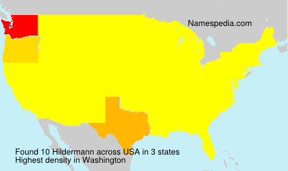 Surname Hildermann in USA Surname Hildermann in USA