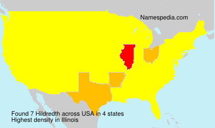 Surname Hildredth in USA Surname Hildredth in USA