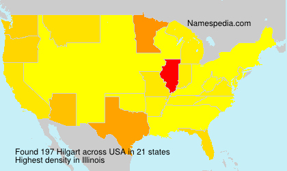 Surname Hilgart in USA