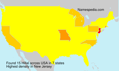 Surname Hillal in USA Surname Hillal in USA