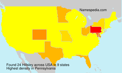 Surname Hillsley in USA Surname Hillsley in USA