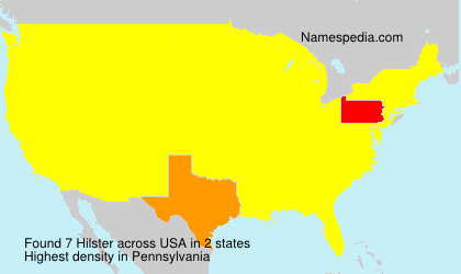 Surname Hilster in USA Surname Hilster in USA