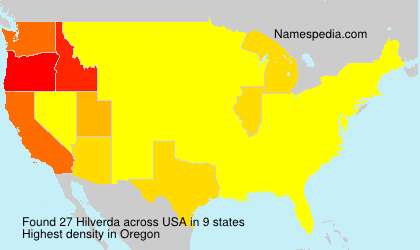 Surname Hilverda in USA Surname Hilverda in USA