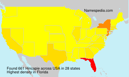 Surname Hincapie in USA Surname Hincapie in USA