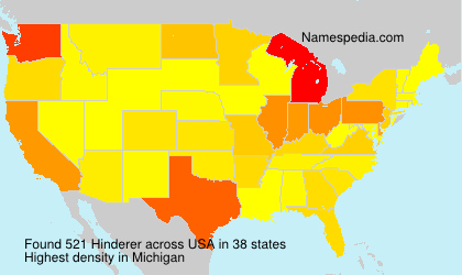 Surname Hinderer in USA Surname Hinderer in USA