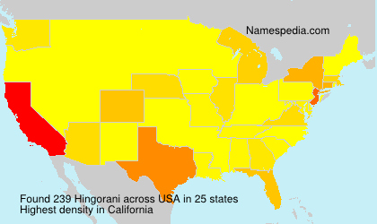 Surname Hingorani in USA Surname Hingorani in USA
