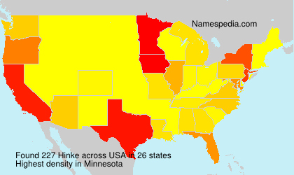 Surname Hinke in USA Surname Hinke in USA