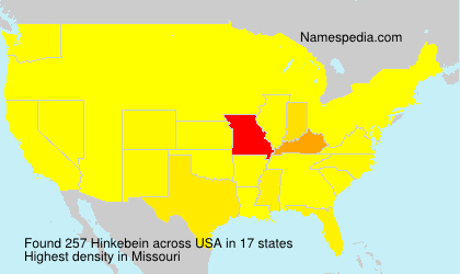Surname Hinkebein in USA