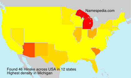 Surname Hinske in USA Surname Hinske in USA