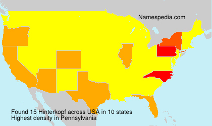 Surname Hinterkopf in USA Surname Hinterkopf in USA