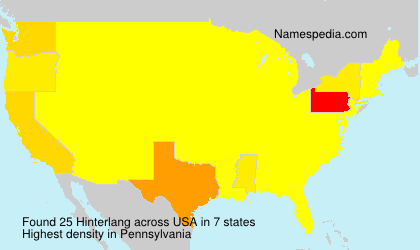 Surname Hinterlang in USA Surname Hinterlang in USA