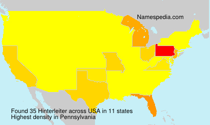 Surname Hinterleiter in USA Surname Hinterleiter in USA